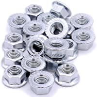 Tuerca hexagonal de brida dentada M8 (8 mm) – Acero inoxidable (A2) (paquete de 20)